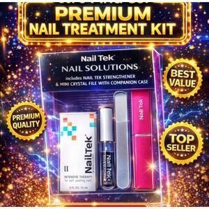 Nail Tek Nail Solutions Nail Kit Includes nail strengthener and mini nail file
